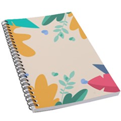 Border Leaves Design Frame 5 5  X 8 5  Notebook by Ravend