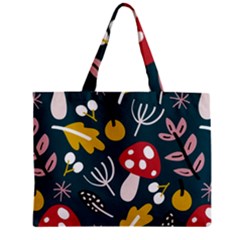 Autumn Nature Sheets Forest Zipper Mini Tote Bag