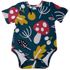 Autumn Nature Sheets Forest Baby Short Sleeve Onesie Bodysuit