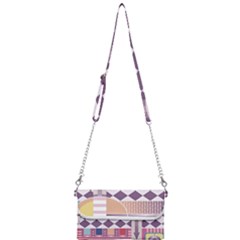 Abstract Shapes Colors Gradient Mini Crossbody Handbag