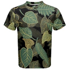Autumn Fallen Leaves Dried Leaves Men s Cotton Tee by Ravend