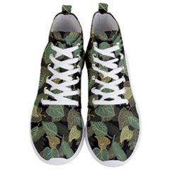 Autumn Fallen Leaves Dried Leaves Men s Lightweight High Top Sneakers