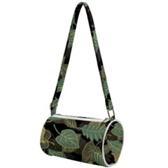 Autumn Fallen Leaves Dried Leaves Mini Cylinder Bag by Ravend