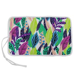 Sheets Drawing Pattern Nature Pen Storage Case (l) by Ravend