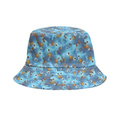 Angry Baby Chicken Illustration Random Pattern Bucket Hat by dflcprintsclothing