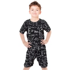 Science Einstein Formula Mathematics Physics Kids  Tee And Shorts Set by danenraven