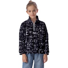 Science Einstein Formula Mathematics Physics Kids  Half Zip Hoodie by danenraven