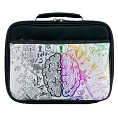 Anatomy Brain Head Medical Psychedelic  Skull Lunch Bag by danenraven