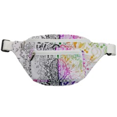 Anatomy Brain Head Medical Psychedelic  Skull Fanny Pack by danenraven