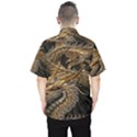 Gold And Silver Dragon Illustration Chinese Dragon Animal Men s Hawaii Shirt View2