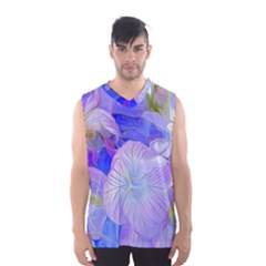 Pink Petaled Flower Vector Art Flowers Abstract Colorful Backgrounds Wallpaper Men s Basketball Tank Top