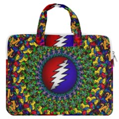 Grateful Dead Macbook Pro 13  Double Pocket Laptop Bag by Jancukart