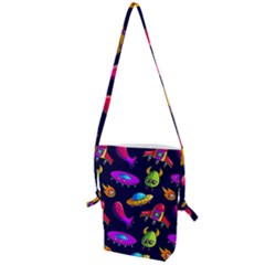 Space Pattern Folding Shoulder Bag by Ravend