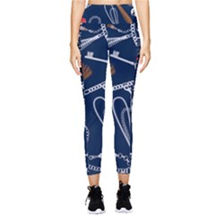 Chains Seamless Pattern Pocket Leggings 