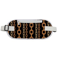 Gold Chain Jewelry Seamless Pattern Rounded Waist Pouch