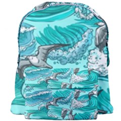 Sea Wave Seamless Pattern Giant Full Print Backpack