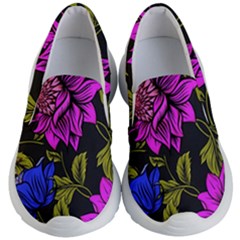 Botany Floral Flower Plant Petals Kids Lightweight Slip Ons