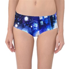 Tardis Background Space Mid-waist Bikini Bottoms by Jancukart