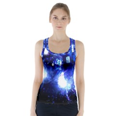 Tardis Background Space Racer Back Sports Top by Jancukart