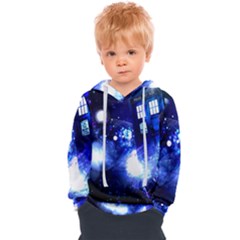 Tardis Background Space Kids  Overhead Hoodie by Jancukart