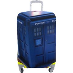 The Police Box Tardis Time Travel Device Used Doctor Who Luggage Cover (large) by Jancukart