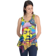 Psychedelic Rock Jimi Hendrix Sleeveless Tunic by Jancukart