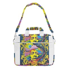 Psychedelic Rock Jimi Hendrix Macbook Pro 13  Shoulder Laptop Bag  by Jancukart