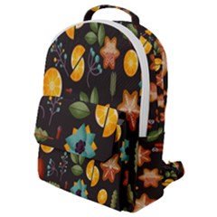 Christmas Seamless Pattern Flap Pocket Backpack (small)