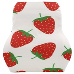 Seamless-pattern-fresh-strawberry Car Seat Back Cushion  by Jancukart