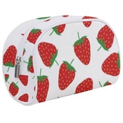 Seamless-pattern-fresh-strawberry Make Up Case (medium) by Jancukart