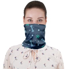 Bons-foot-prints-pattern-background Face Covering Bandana (adult)