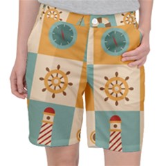 Nautical-elements-collection Pocket Shorts