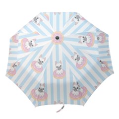 French-bulldog-dog-seamless-pattern Folding Umbrellas