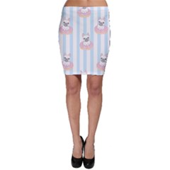 French-bulldog-dog-seamless-pattern Bodycon Skirt