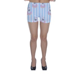 French-bulldog-dog-seamless-pattern Skinny Shorts