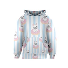 French-bulldog-dog-seamless-pattern Kids  Pullover Hoodie