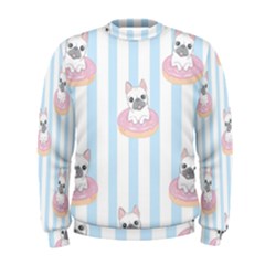 French-bulldog-dog-seamless-pattern Men s Sweatshirt