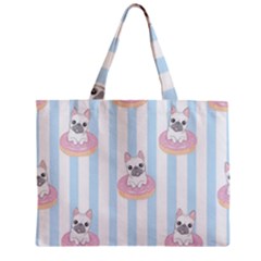 French-bulldog-dog-seamless-pattern Zipper Mini Tote Bag