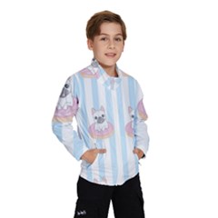 French-bulldog-dog-seamless-pattern Kids  Windbreaker