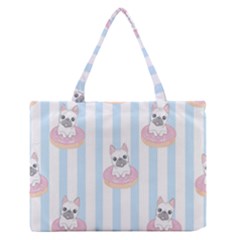 French-bulldog-dog-seamless-pattern Zipper Medium Tote Bag