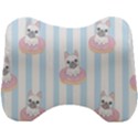 French-bulldog-dog-seamless-pattern Head Support Cushion View1