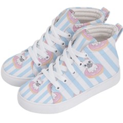 French-bulldog-dog-seamless-pattern Kids  Hi-Top Skate Sneakers