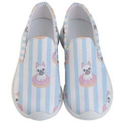 French-bulldog-dog-seamless-pattern Men s Lightweight Slip Ons