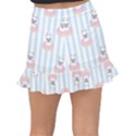 French-bulldog-dog-seamless-pattern Fishtail Mini Chiffon Skirt View2