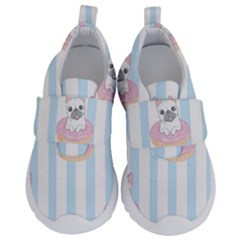 French-bulldog-dog-seamless-pattern Kids  Velcro No Lace Shoes