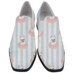 French-bulldog-dog-seamless-pattern Women Slip On Heel Loafers by Jancukart