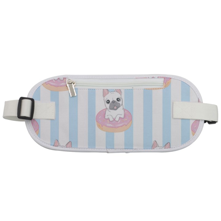 French-bulldog-dog-seamless-pattern Rounded Waist Pouch