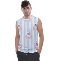 French-bulldog-dog-seamless-pattern Men s Regular Tank Top