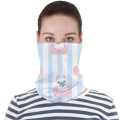 French-bulldog-dog-seamless-pattern Face Seamless Bandana (Adult)