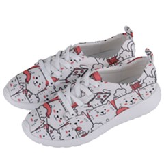 Cute-cat-chef-cooking-seamless-pattern-cartoon Women s Lightweight Sports Shoes